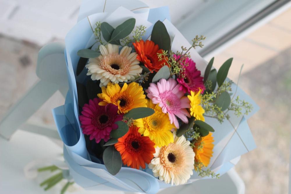 Букет цветов из: Герберы в Старый городок