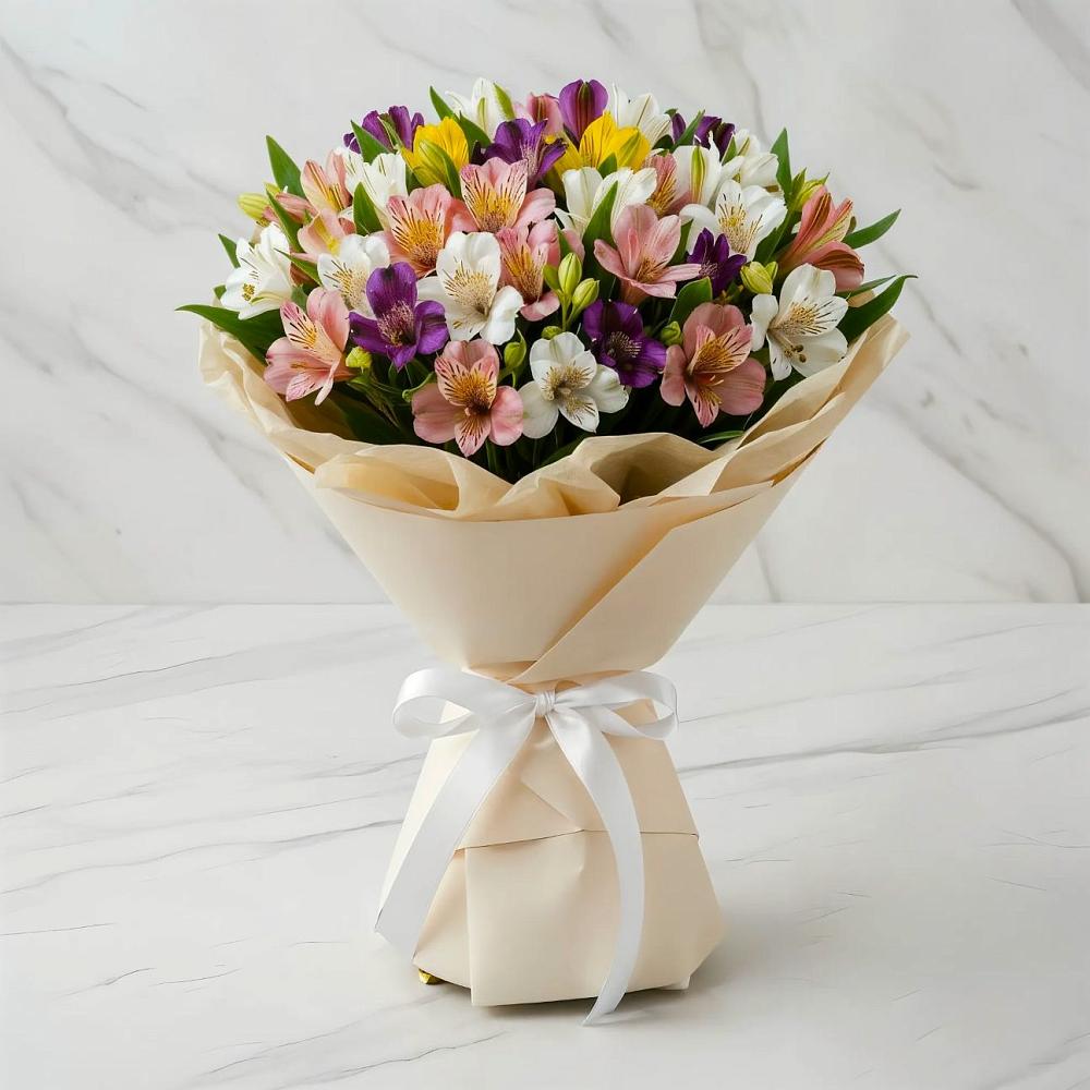 Букет цветов из: Альстромерии в Старый городок