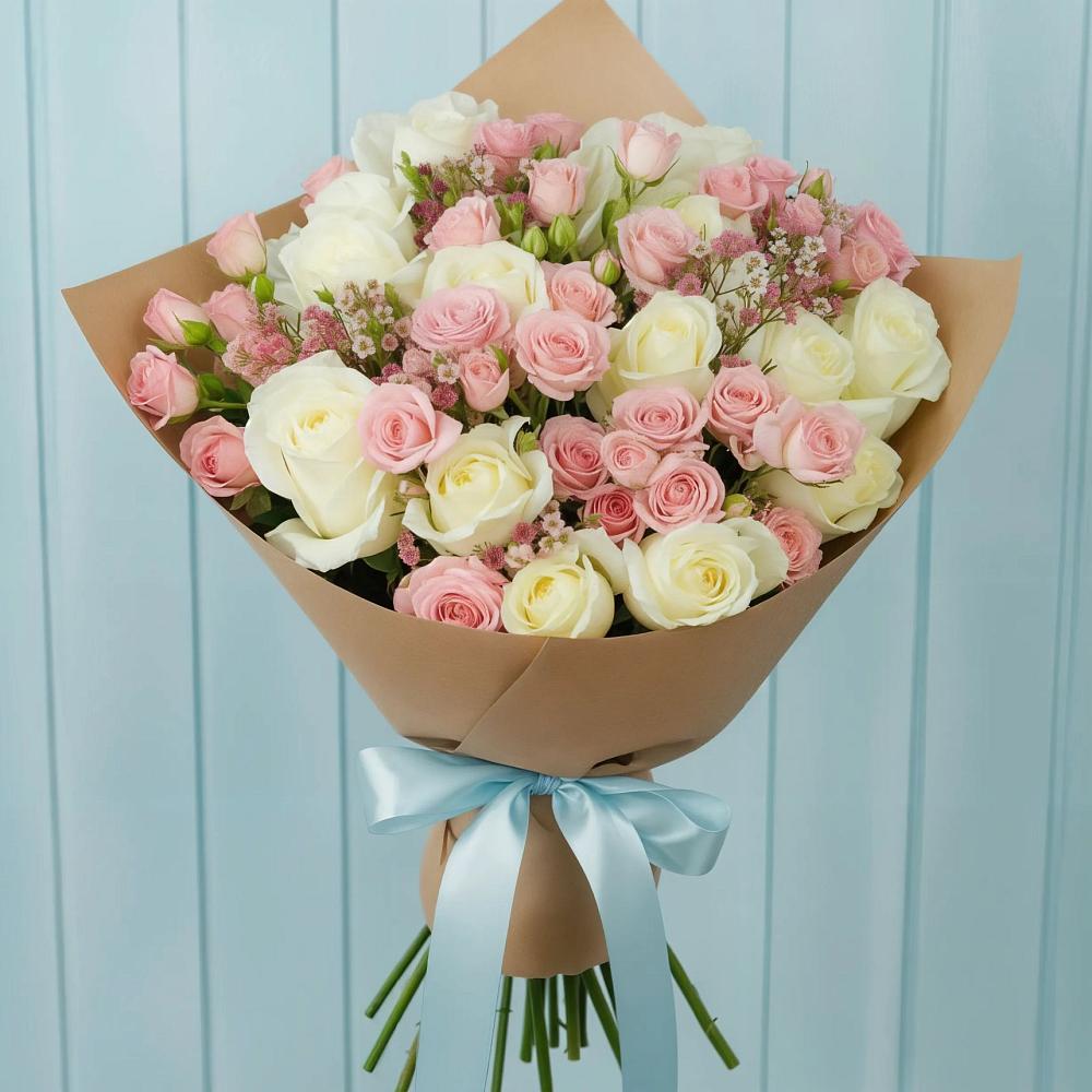 Букет цветов из: Розы в Старый городок