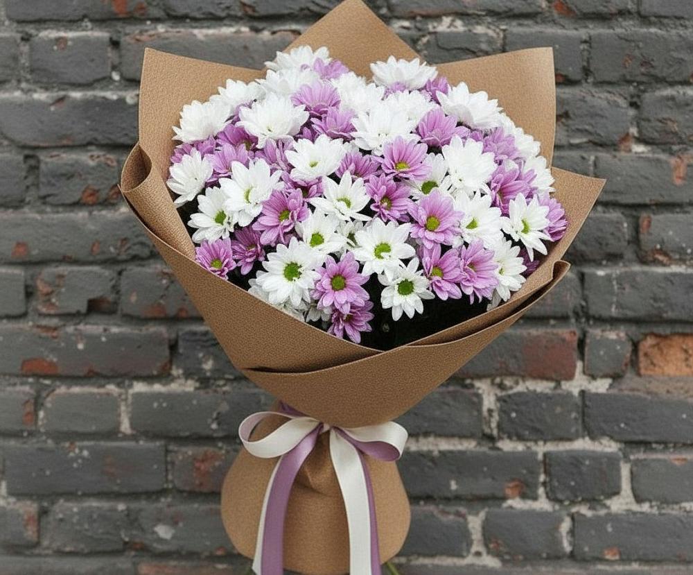 Букет цветов из: Хризантемы в Старый городок