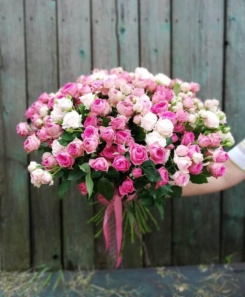 Букет Розовые кустовые розы Натали и Лав Лидия в Старый городок