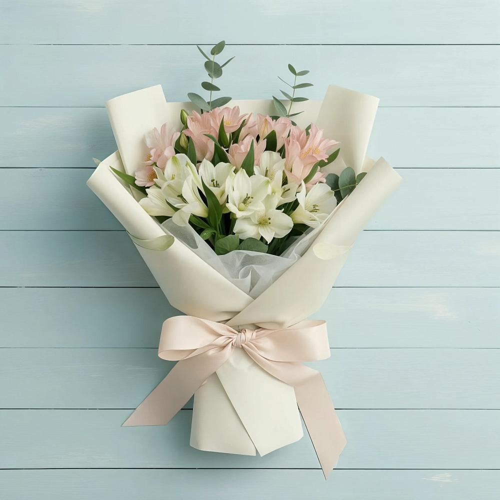 Букет цветов из: Альстромерии в Старый городок