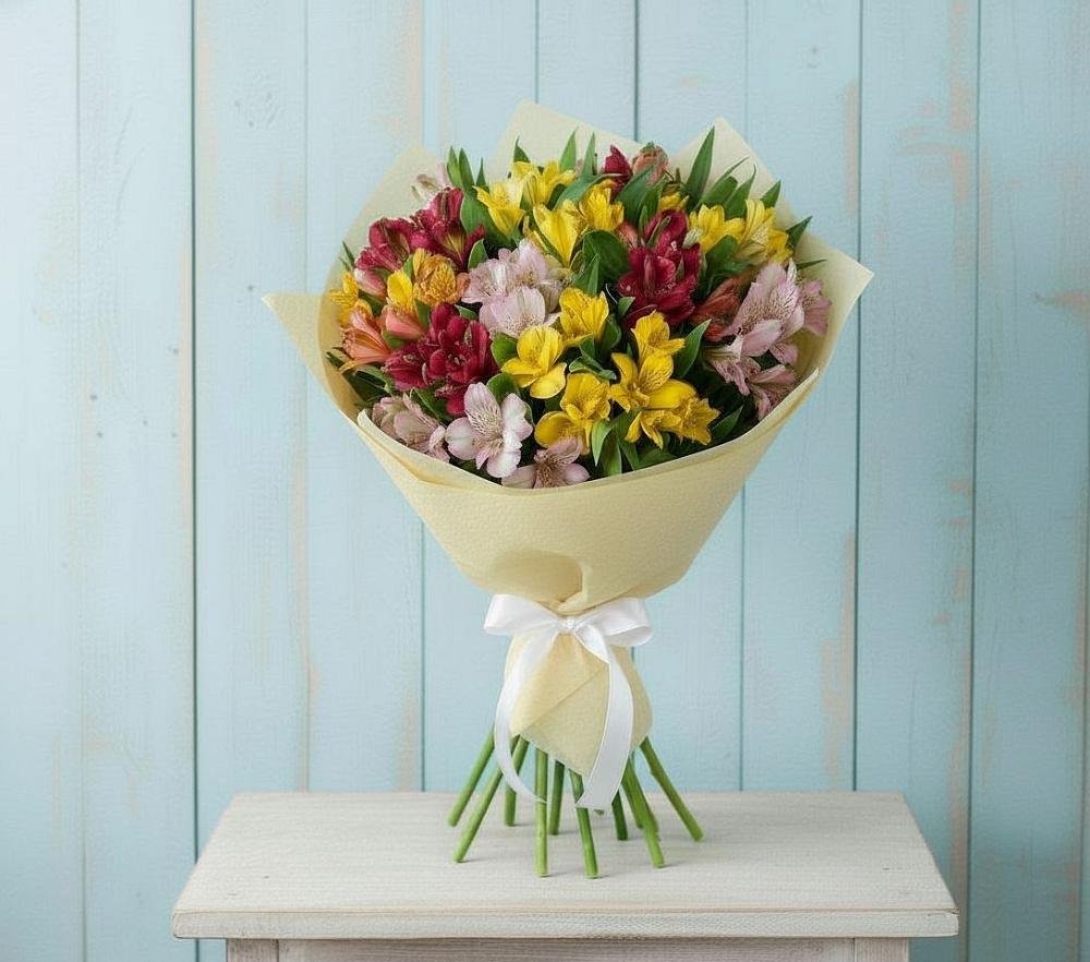 Букет цветов из: Альстромерии в Старый городок