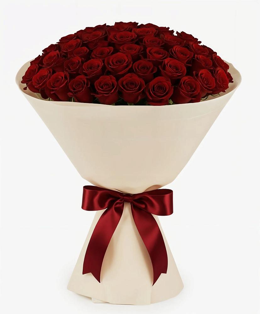 Букет 101 Бордовая роза Блэк Бакарра в Старый городок